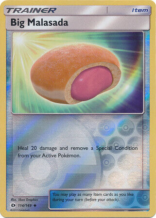 Big Malasada 114/149 Uncommon Reverse Holo Foil - Pokemon Card - Base Set SM